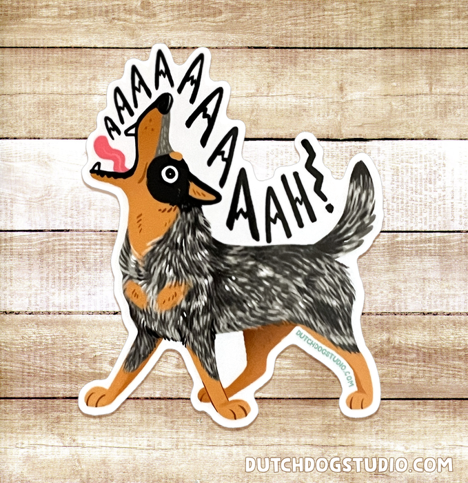 Sticker: Aaah! Blue Heeler