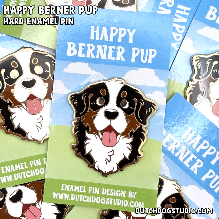 Enamel Pin: Berner Pup