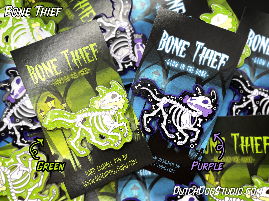 Enamel Pin: Bone Thief - Purple