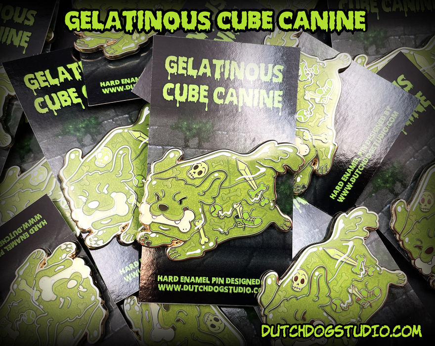 Enamel Pin: Gelatinous Cube Canine