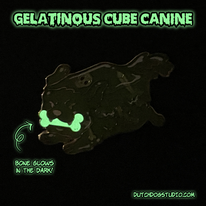 Enamel Pin: Gelatinous Cube Canine