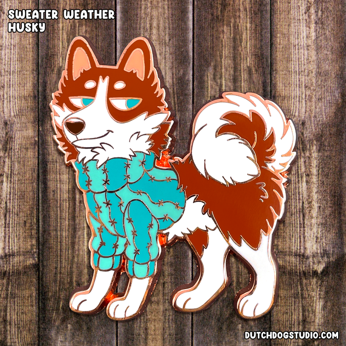 Enamel Pin: Sweather Weather - Husky