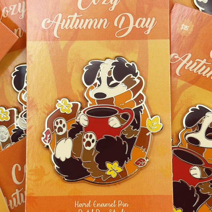 Enamel Pin: Cozy Autumn Day