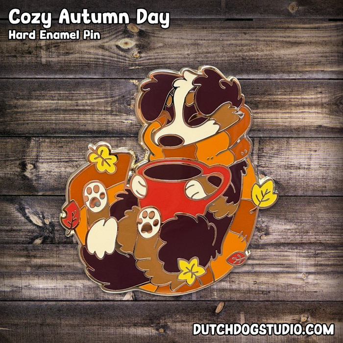 Enamel Pin: Cozy Autumn Day