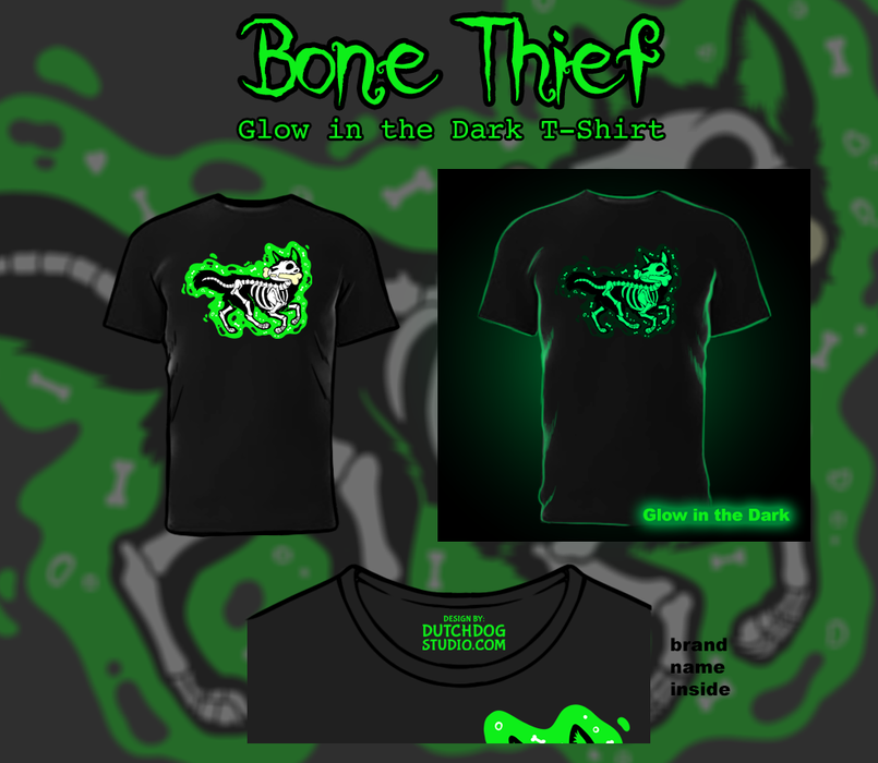 [PRE-ORDER] T-Shirt: Bone Thief (glow in the dark)