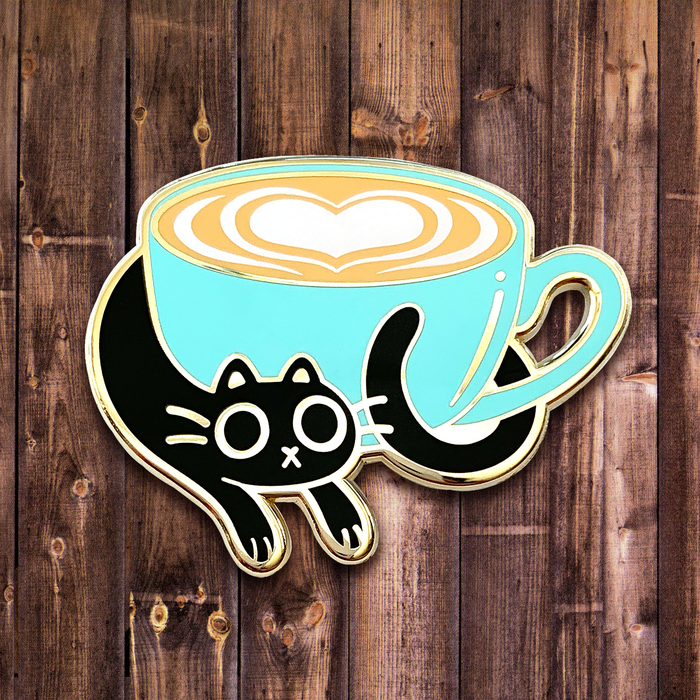 Enamel Pin: Catpuccino