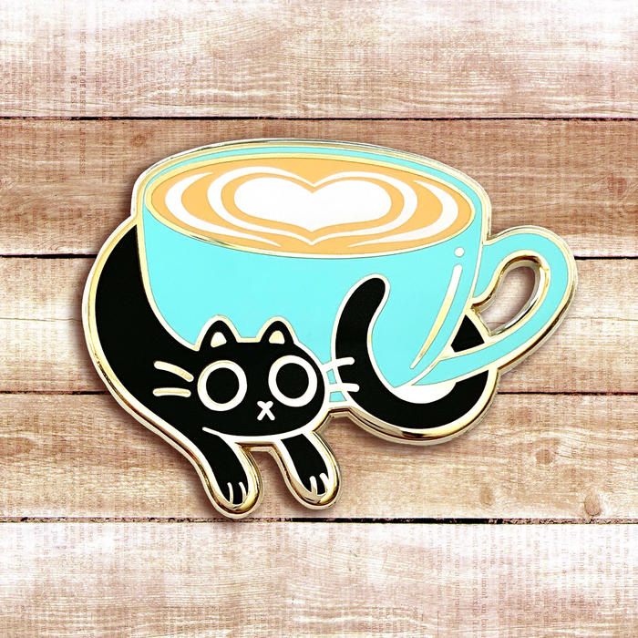 Enamel Pin: Catpuccino