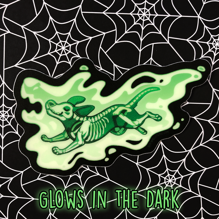 Sticker: Ghost Puppy *Glow in the Dark*
