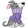 Sweater Weather Greyhound - Hard Enamel Pin