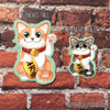 Sticker: Orange Tabby Lucky Cat