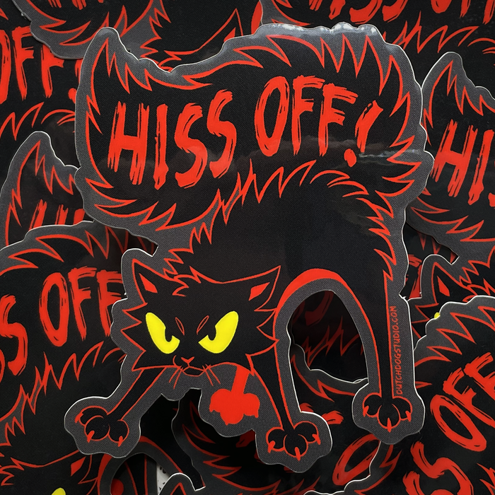 Sticker: Hiss Off! [RED]